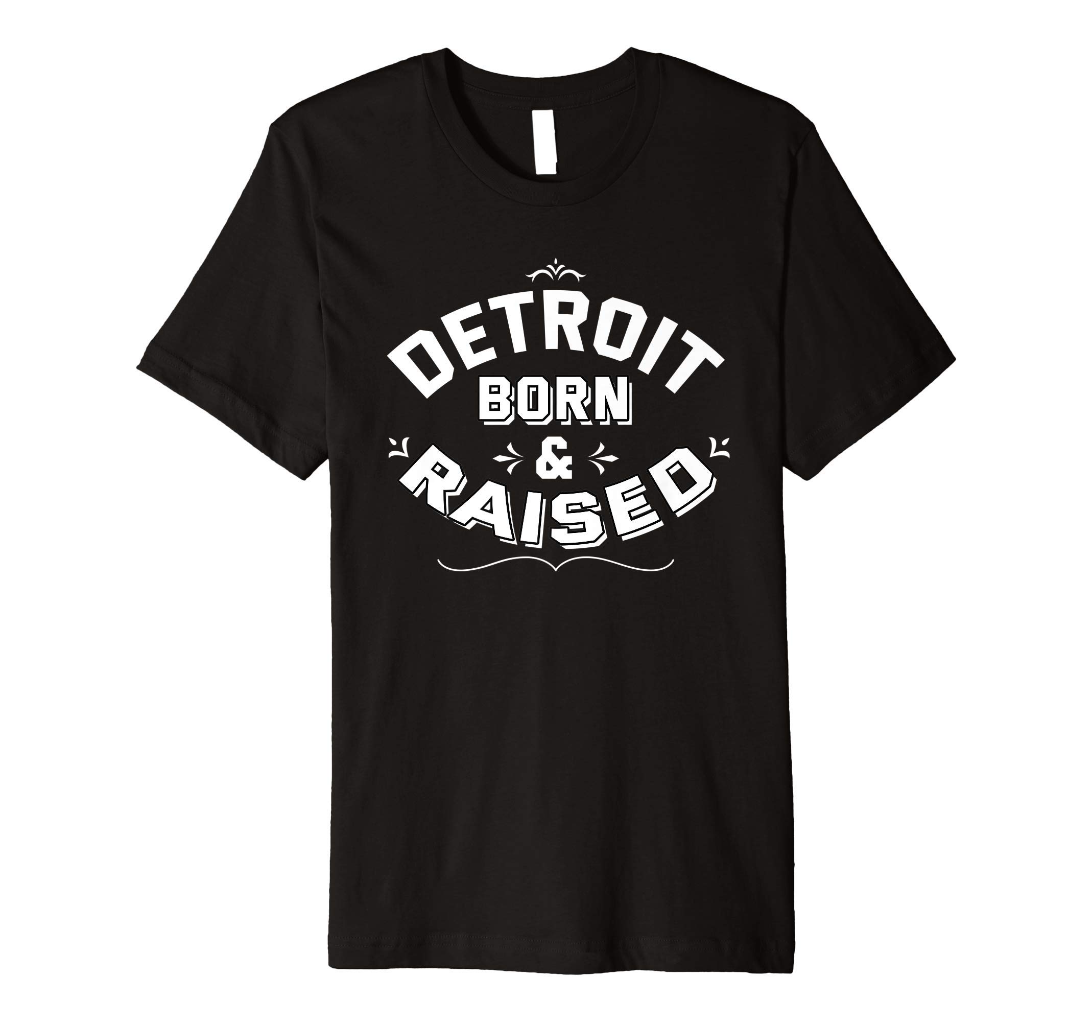 PP I am from DetroitDetroit Michigan Born And Raised Proud USA Premium T-Shirt