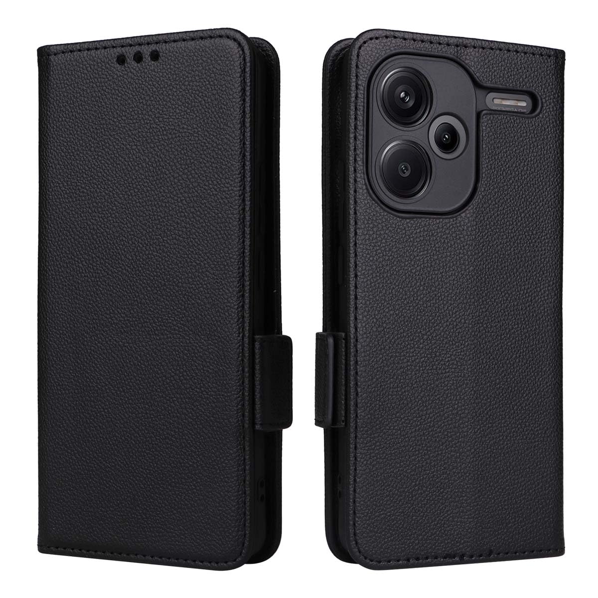 GOKEN Cover In Pelle Per Xiaomi Redmi Note 12 Pro Plus - Custodia Folio Con Portafoglio, Slot Carte E Supporto Magnetico, Nero - 3