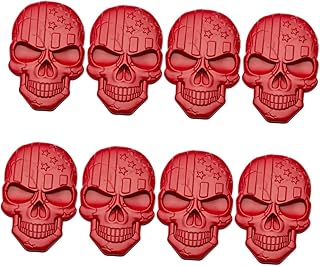 NOLITOY Adesivos 8 Peças Adesivo De Caveira Para Carro Acessórios De Automóveis Guarnição Do Carro Decoração Eua Automotivos Bandeira Eua Bandeira Eua Estrelas Decalques do Crânio