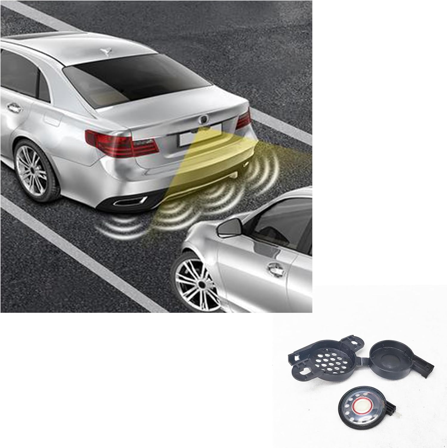 Samochód PDC ostrzeżenie o parkowaniu brzęczyk głośnik alarm cofania z okablowaniem 8E0919279 5Q0919279 kompatybilny z Volkswagenem kompatybilny z Audi