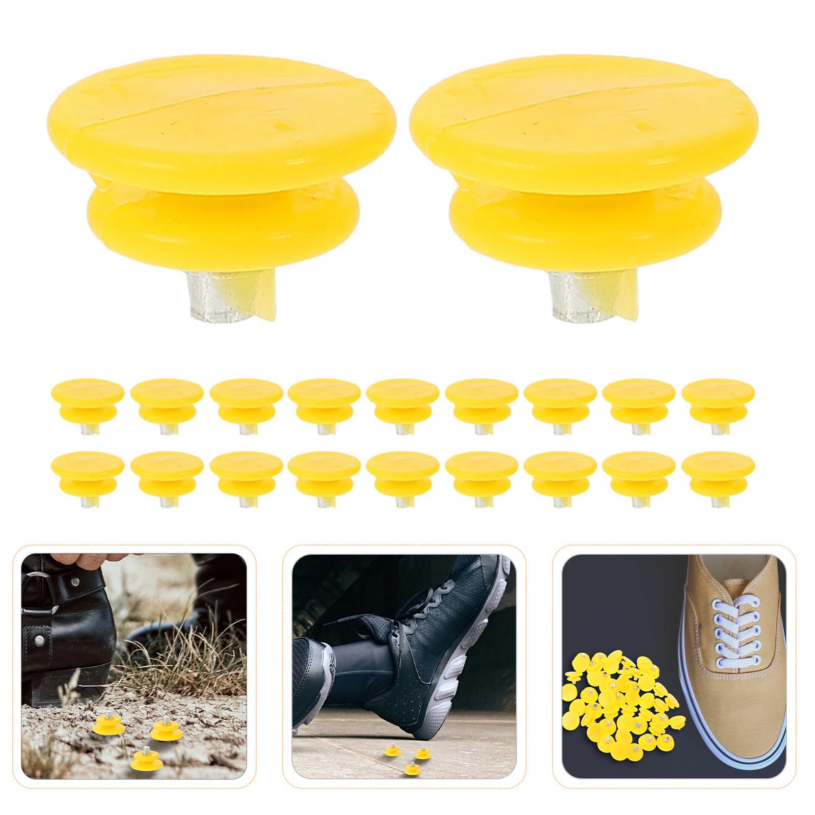 Ciieeo Tacchetti Antiscivolo in Acciaio Inossidabile e ABS per Scarpe da Neve 40 Pezzi Compatibili Scarpe da Trekking e Sneakers per Sport sulla Neve