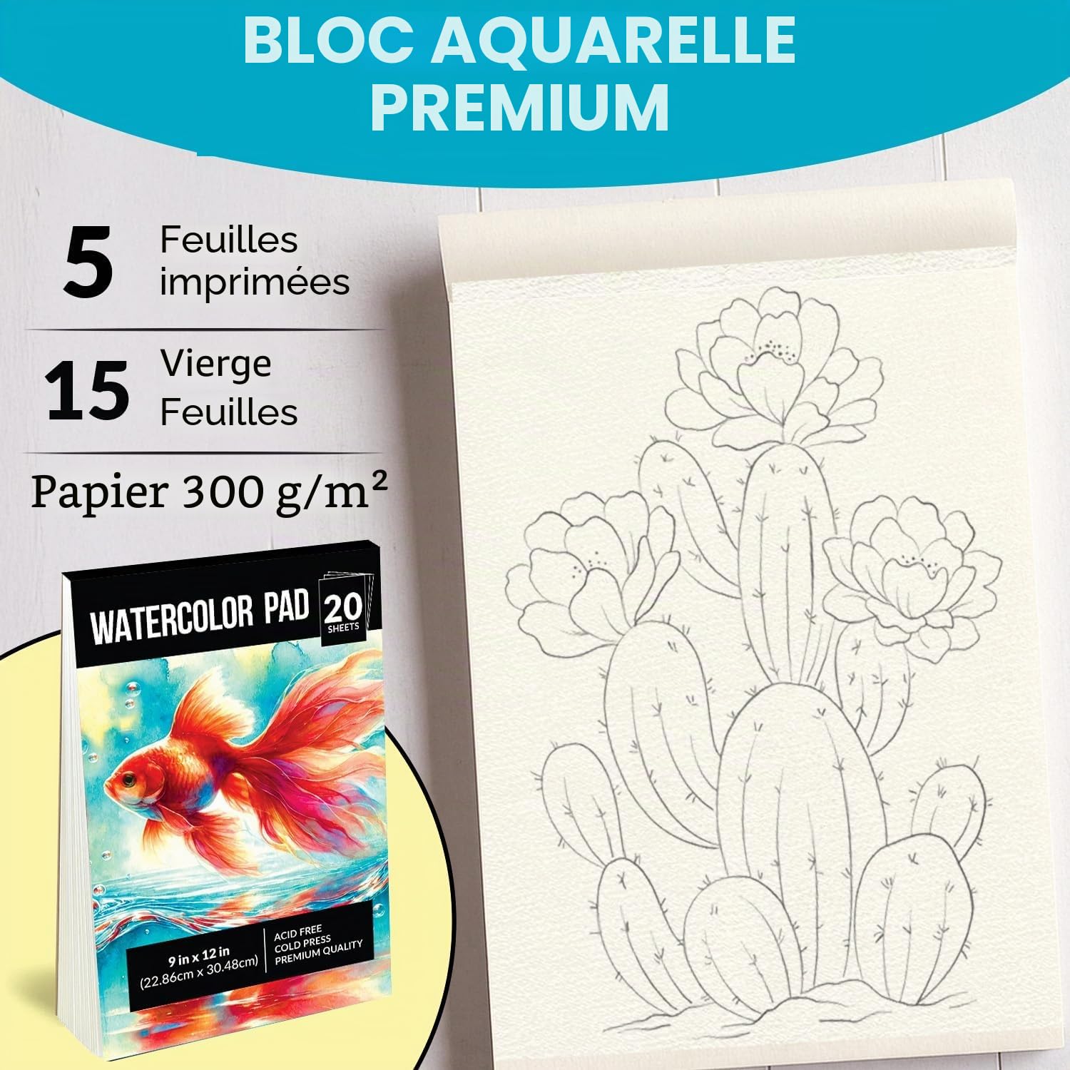 Chalkola Ensemble de peinture aquarelle – 64 tubes de peinture aquarelle (12 ml, 11,3 g), 10 pinceaux et 1 palette, 20 tampons d'aquarelle | Fournitures d'art pour adultes et débutants