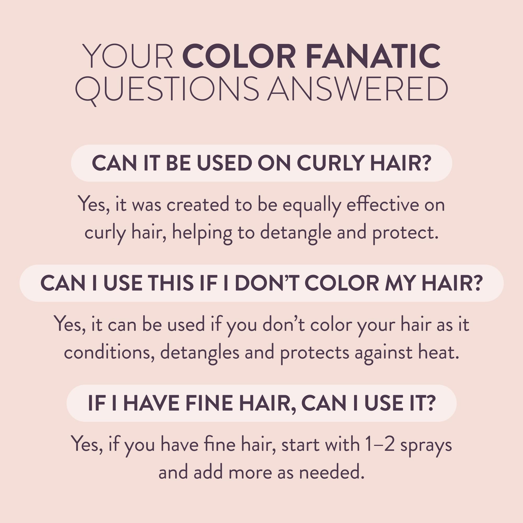 Pureology Color Fanatic Leave-In Conditioner and Detangling Spray