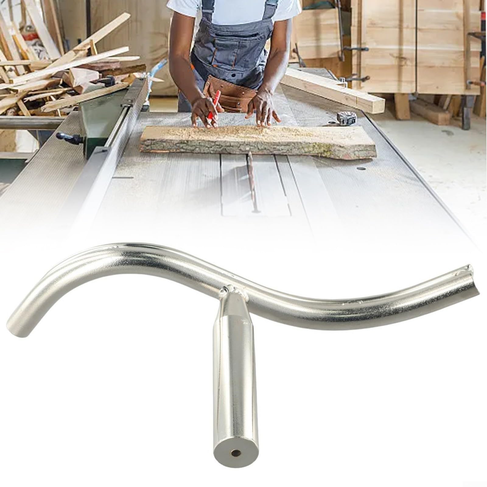 Supporto Tornio Curvo 30cm Acciaio per Supporto Tornio Curvo