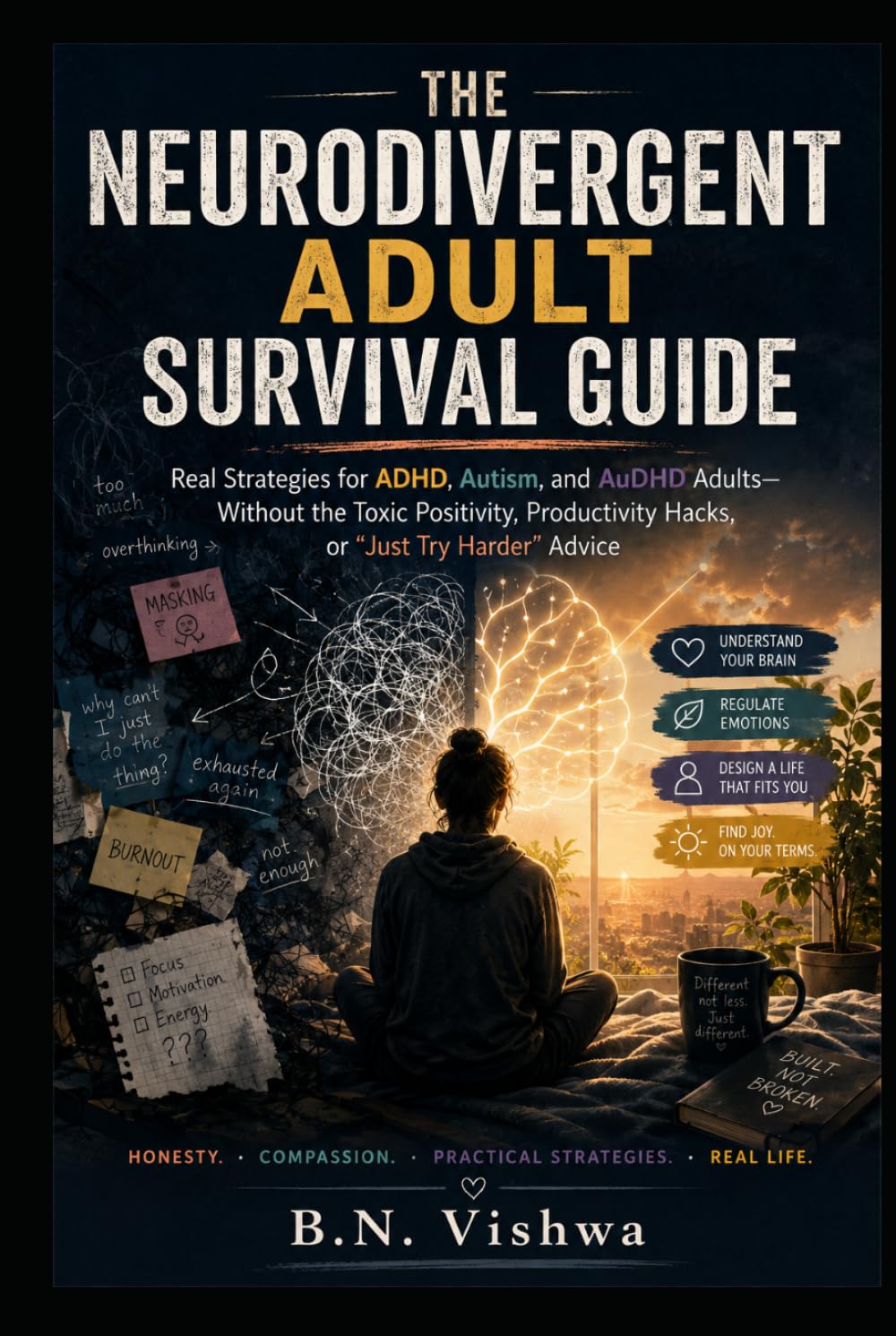 THE NEURODIVERGENT ADULT SURVIVAL GUIDE: Real Strategies for ADHD, Autism, and AuDHD Adults — Without the Toxic Positivity, Productivity Hacks, or "Just Try Harder" Advice