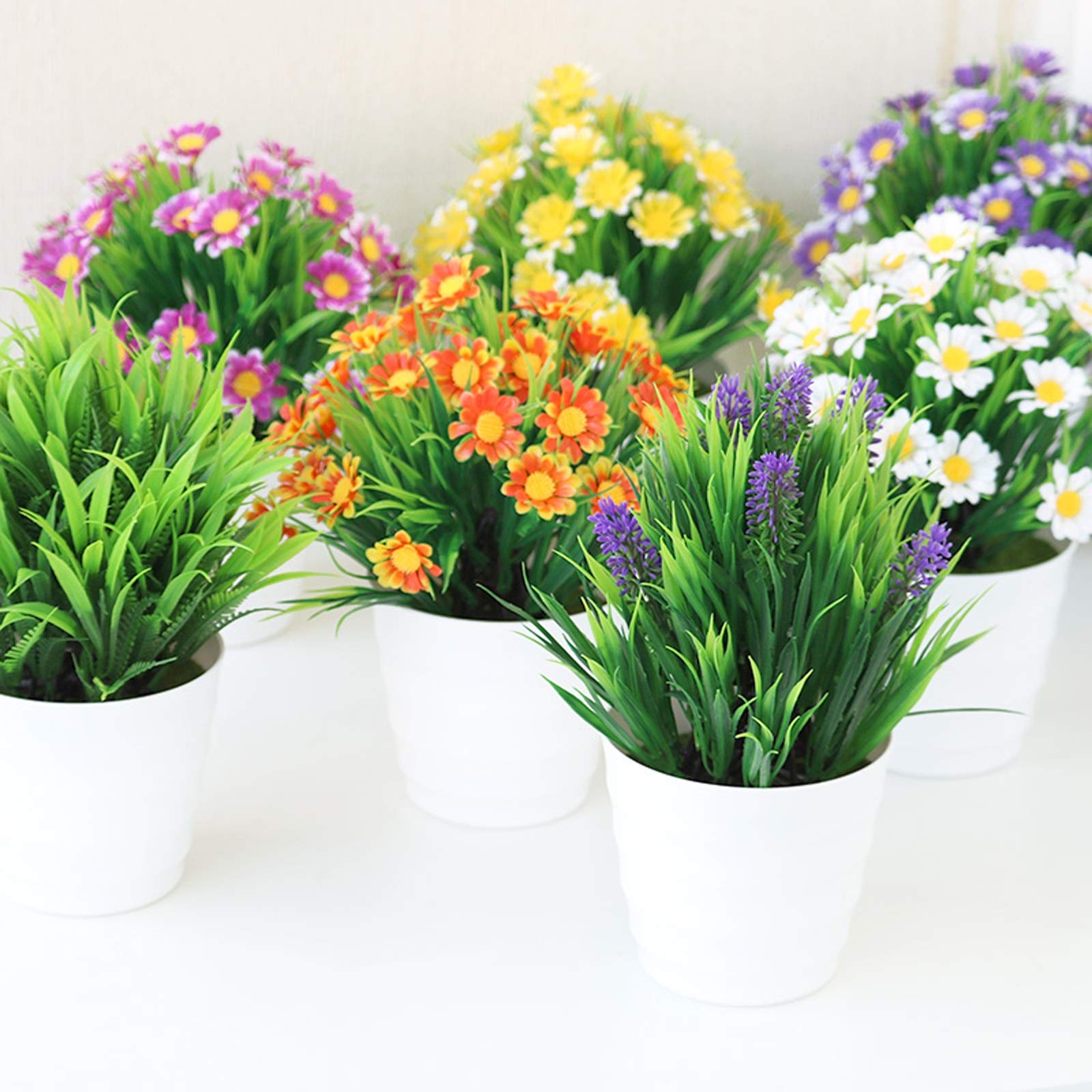2 stuks kunstplanten als echt, kunstplanten in pot, kamerplanten, 37 cm