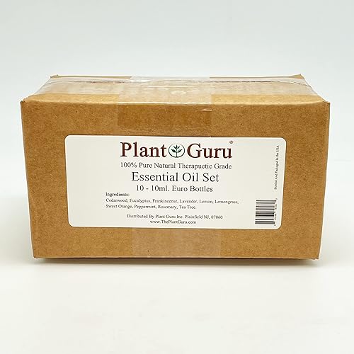 Miniatura 2 de Set de aceites esenciales 0.3-0.3 fl oz. Grado terapéutico 100% madera de cedro puro, eucalipto, incienso, lavanda, limón, citronela, naranja dulce,