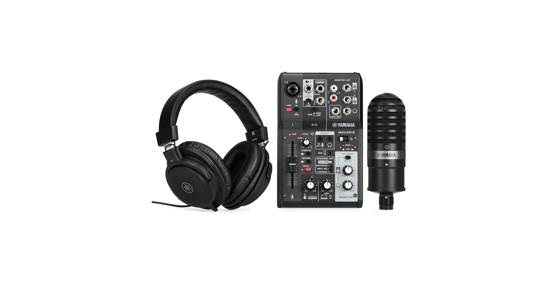 Amazon.com: Yamaha AG03MK2 Black Live Streaming Kit with
