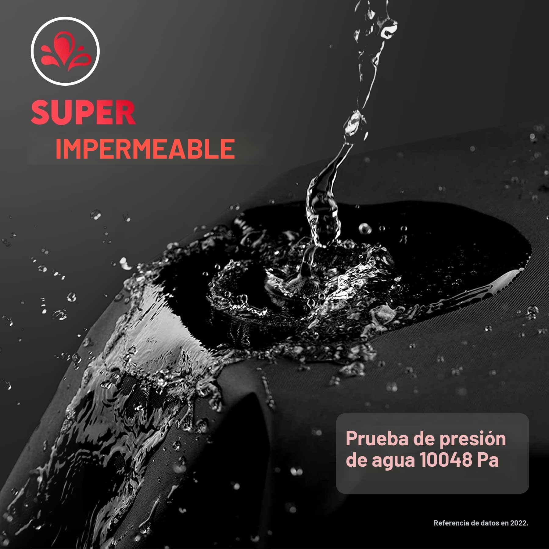 Zettum Fundas para Sillas 1 Piezas, Funda para Sillas Apilables de Jardin Impermeable y Resistente al Invierno, Tela Oxford 600D PU, Funda Protectora para Muebles de Jardín (71x91x80/120 CM)