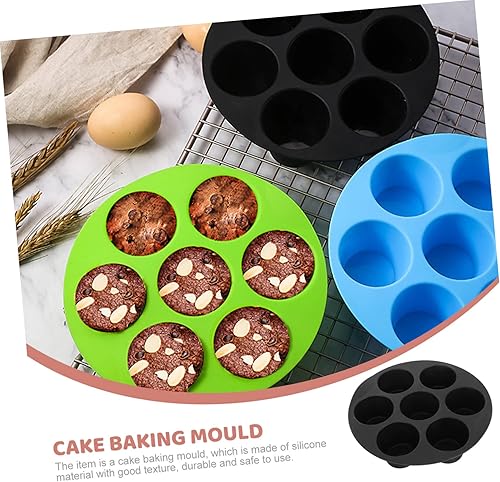 Miniatura 5 de FELTECHELECTR 7 Cake Baking Cup Cake Molds Candy Mold Silicone Muffin Cake Cups Silicone Baking Pan Silicone Cupcake Mold Air Fryer Cake Mini Pan