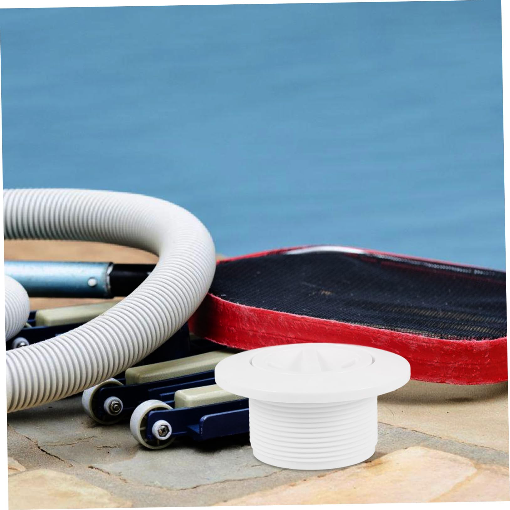UKCOCO 4piezas Cubierta De Drenaje De Piscina Cubierta De Seguridad para Aspiradora De Piscina Accesorio De Limpieza Residenciales y Comerciales Instalación y Resistente Condiciones