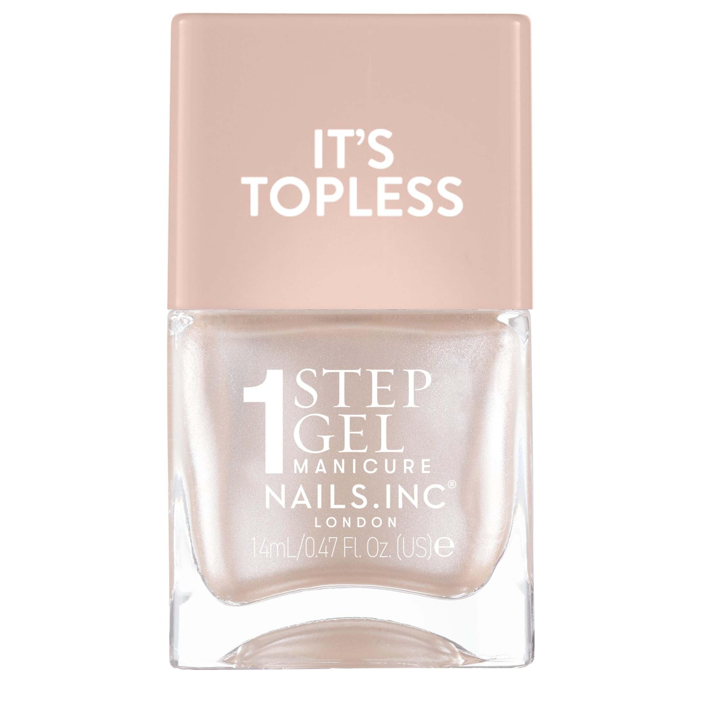 Nails.INC It's Topless Simone Ivory Shimmer Gel-Like Nail Polish