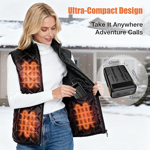 Miniatura 5 de Batería de 7.4V 5V 20000mah para Veats Calefaccionados, Chaquetas para ORORO, Venustas, Batería recargable de Banco de Energía para Calefacción,