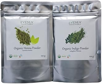 100g Pure Organic Henna + 100g Pure Organic Indigo (India)