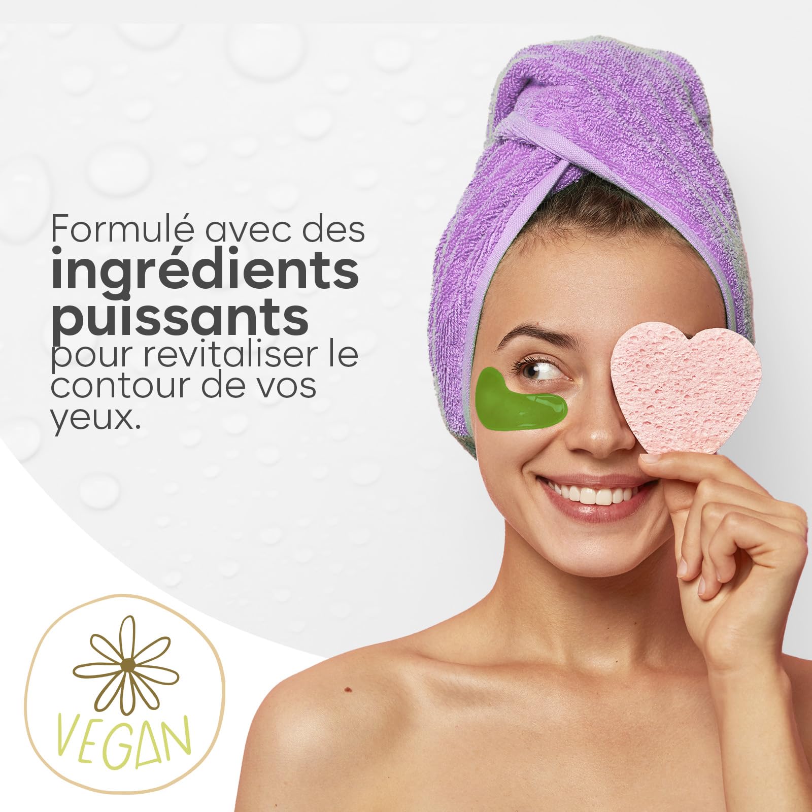 BLOOMORA Patch Yeux Anti Cernes (30 paires), Masque Yeux avec Niacinamide et Acide Hyaluronique, Patch Anti Cernes et Poches - Mix 30 pcs