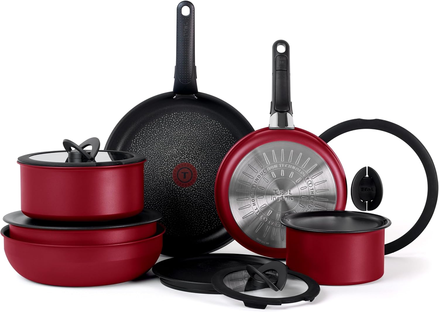 T-fal 14pc Non-Stick Set: Versatile and Stackable Cookware