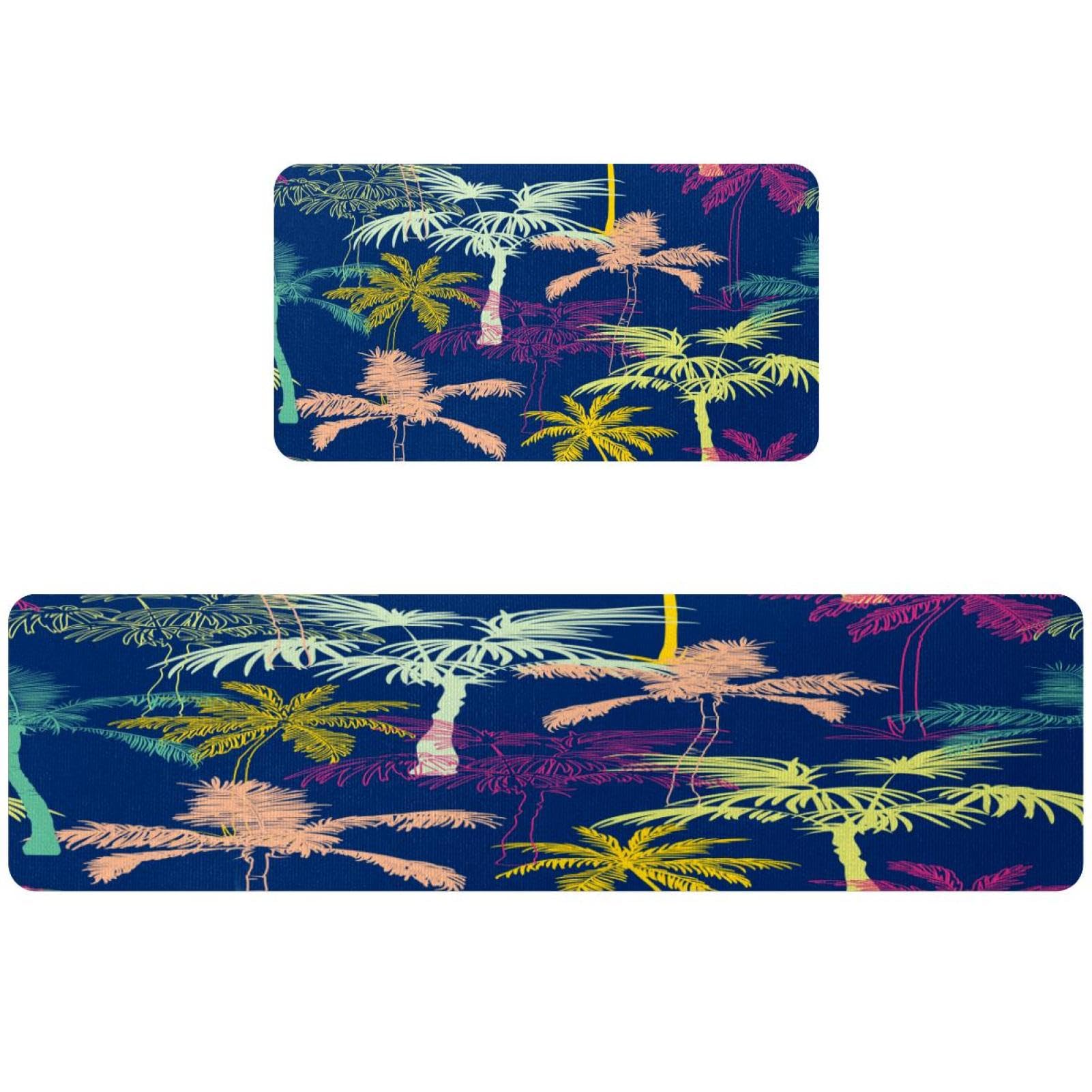 Tapete de cocina de palmeras lavable ideal para cuarto de lavado