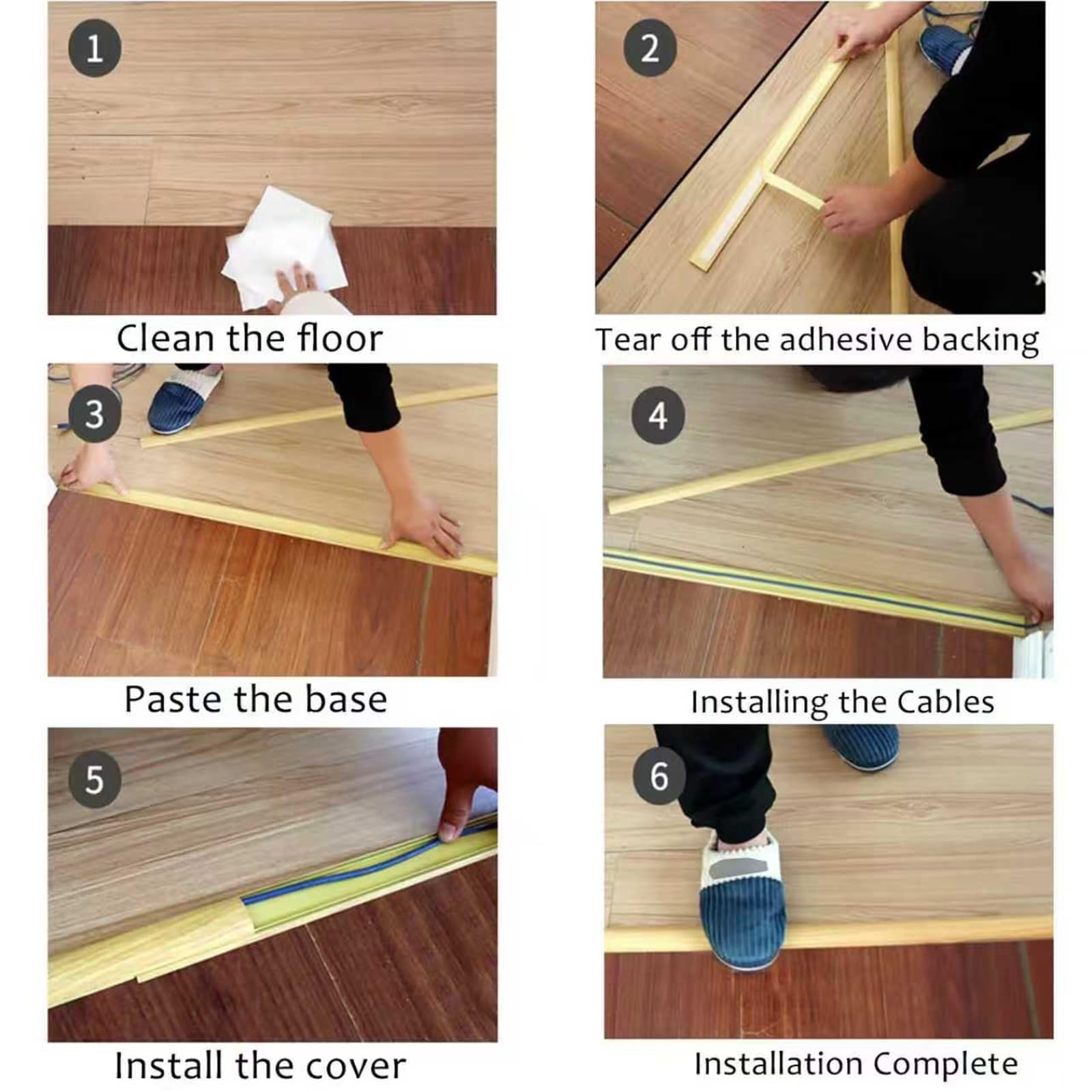 calpestabile passacavi Copertura Autoadesiva Per Scanalatura Di Gestione, Coperchio Per Canalina Portacavi In ​​lega Di Alluminio, Larghezza 30, 40, 50 Mm,(D,L W H 120cm x 50mm x 14mm)