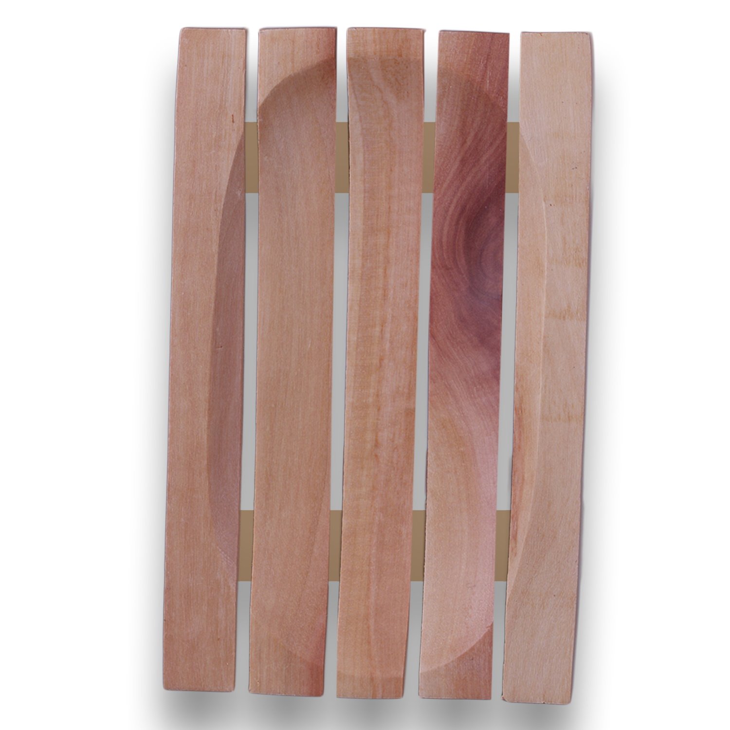ART-CRAFT Seifenschale aus einem Stück Natur Holz viereckig 