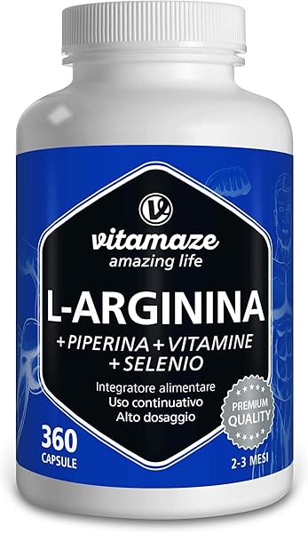 Vitamaze L-Arginina Capsule con B6, B12 e Selenio