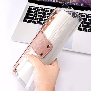 Amazon.co.jp: システム手帳 A5サイズ 6穴 ルーズリーフ PVC