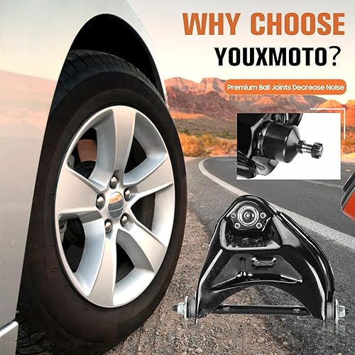 Miniatura 2 de Youxmoto Brazos de suspensión de control superiores delanteros RWD para Chevy S10 1983-1994, Blazer 1995-2005, Malibu 1978-1983, Buick Century