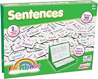 Vista 1 de Junior Learning Rainbow Sentences, 160 piezas, cartón, magnético