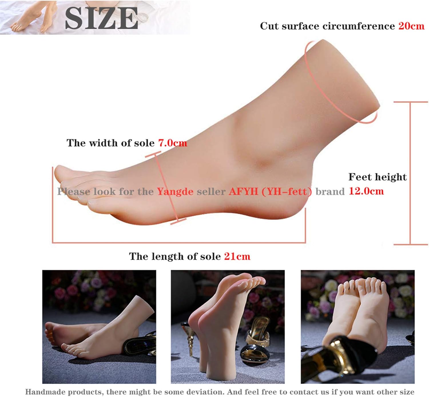 シリコンマネキン シリコン足または手、シリコンマネキン足、リアルな