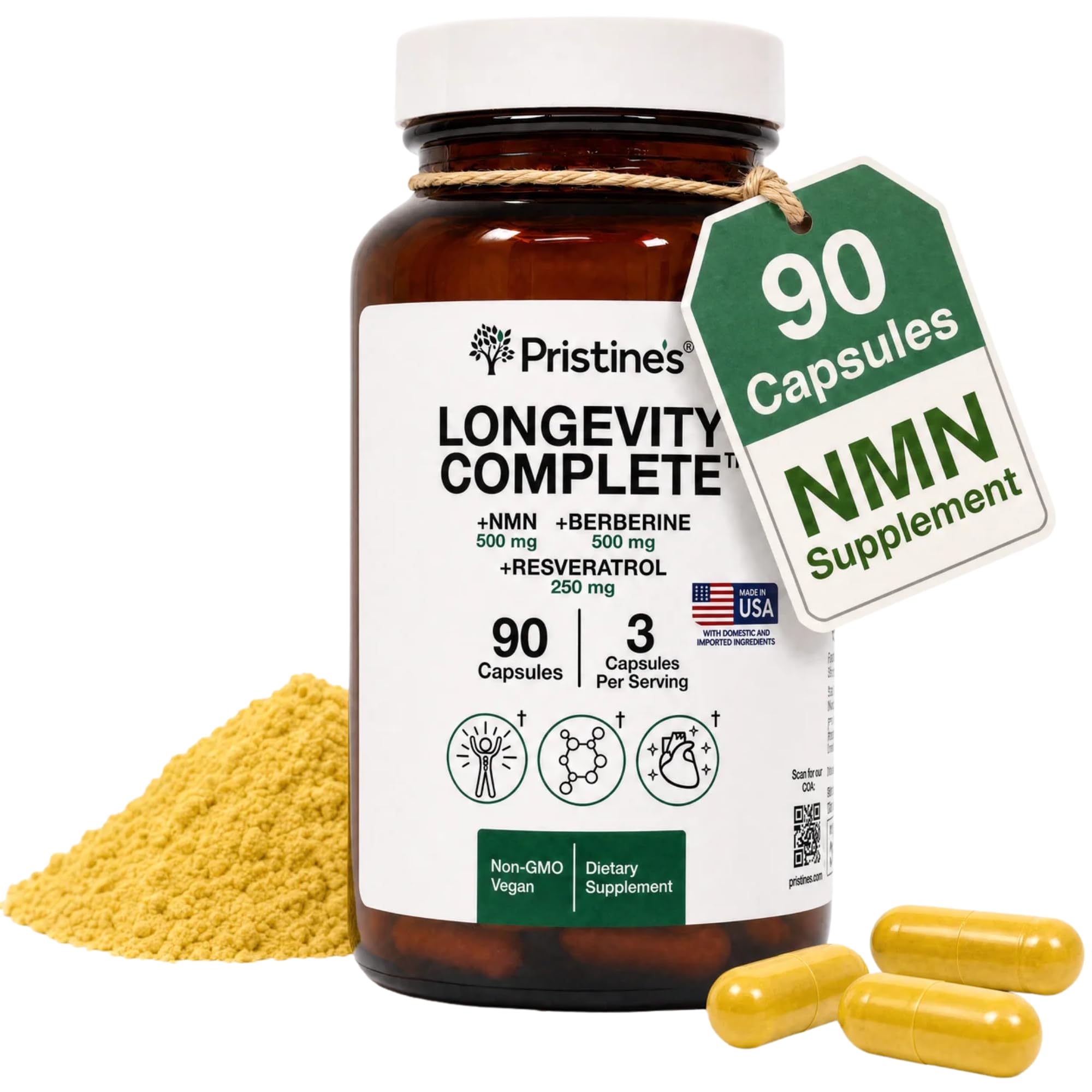 Amazon.com: PRISTINE'S Longevity Complete Anti Aging NMN Complex