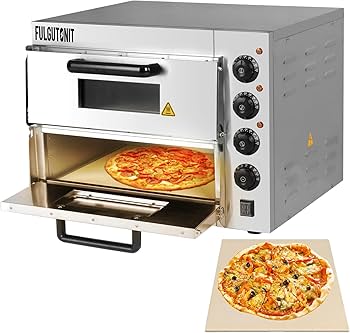 Amazon.co.jp: Fulgutonit ピザオーブン 業務用 電気ピザオーブン 二層