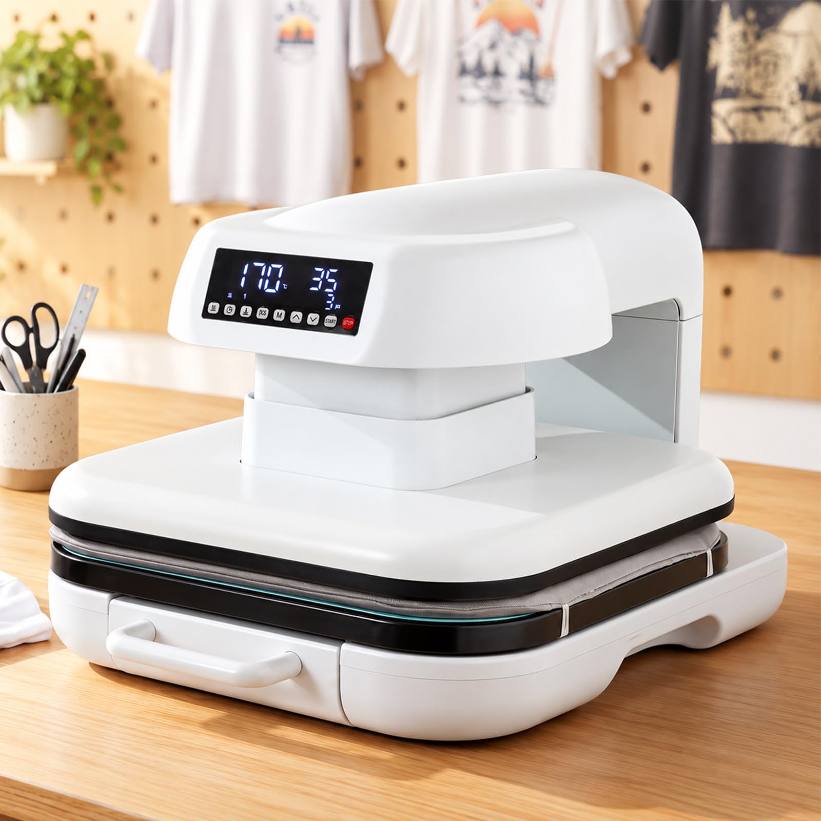 Pressa a Caldo Automatica 38x38cm per Progetti Fai da Te/HTV/Sublimazione