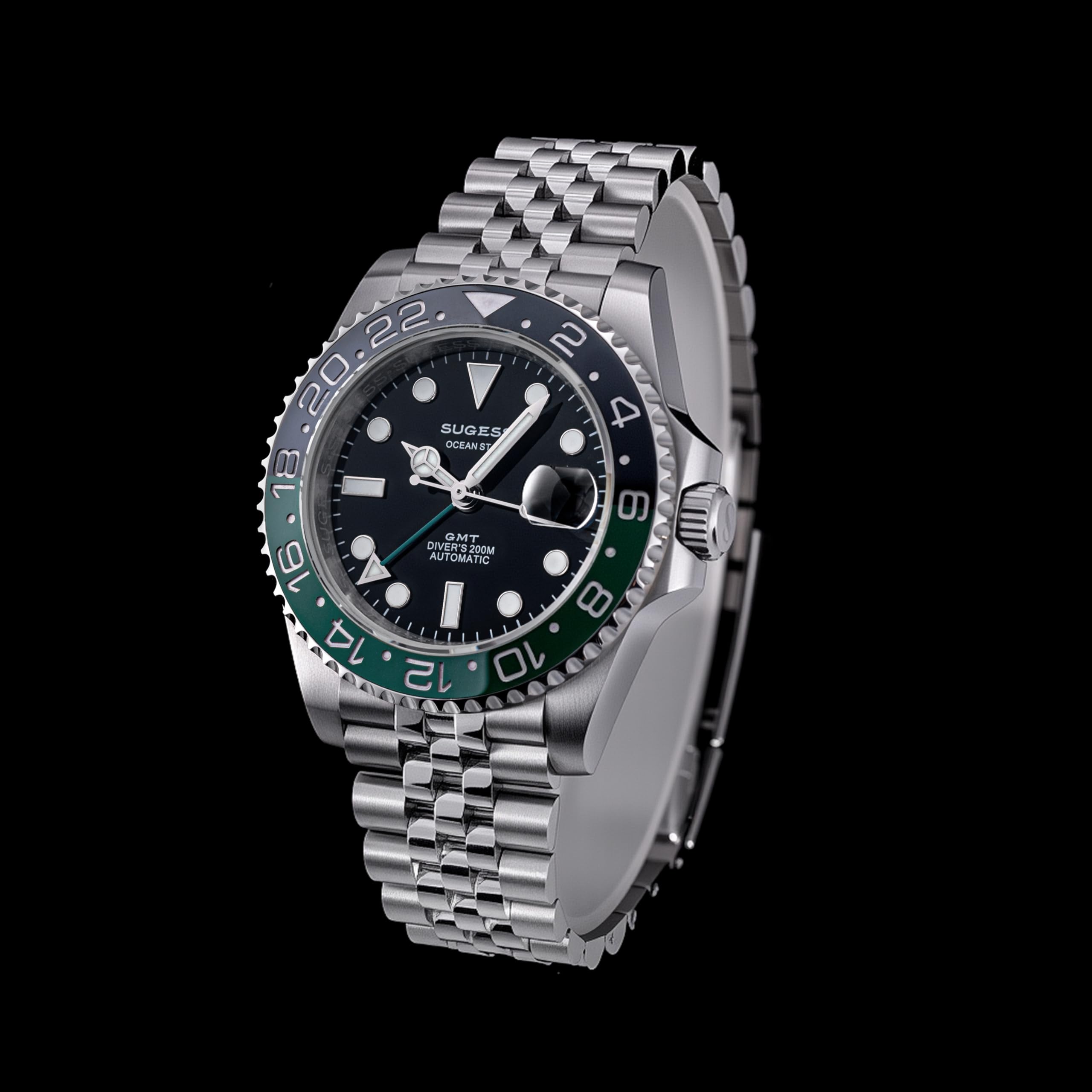 Sugess Ocean Star GMT Diver's S420-2.SP mechanische Herrenuhr, Saphirglas, 200 m