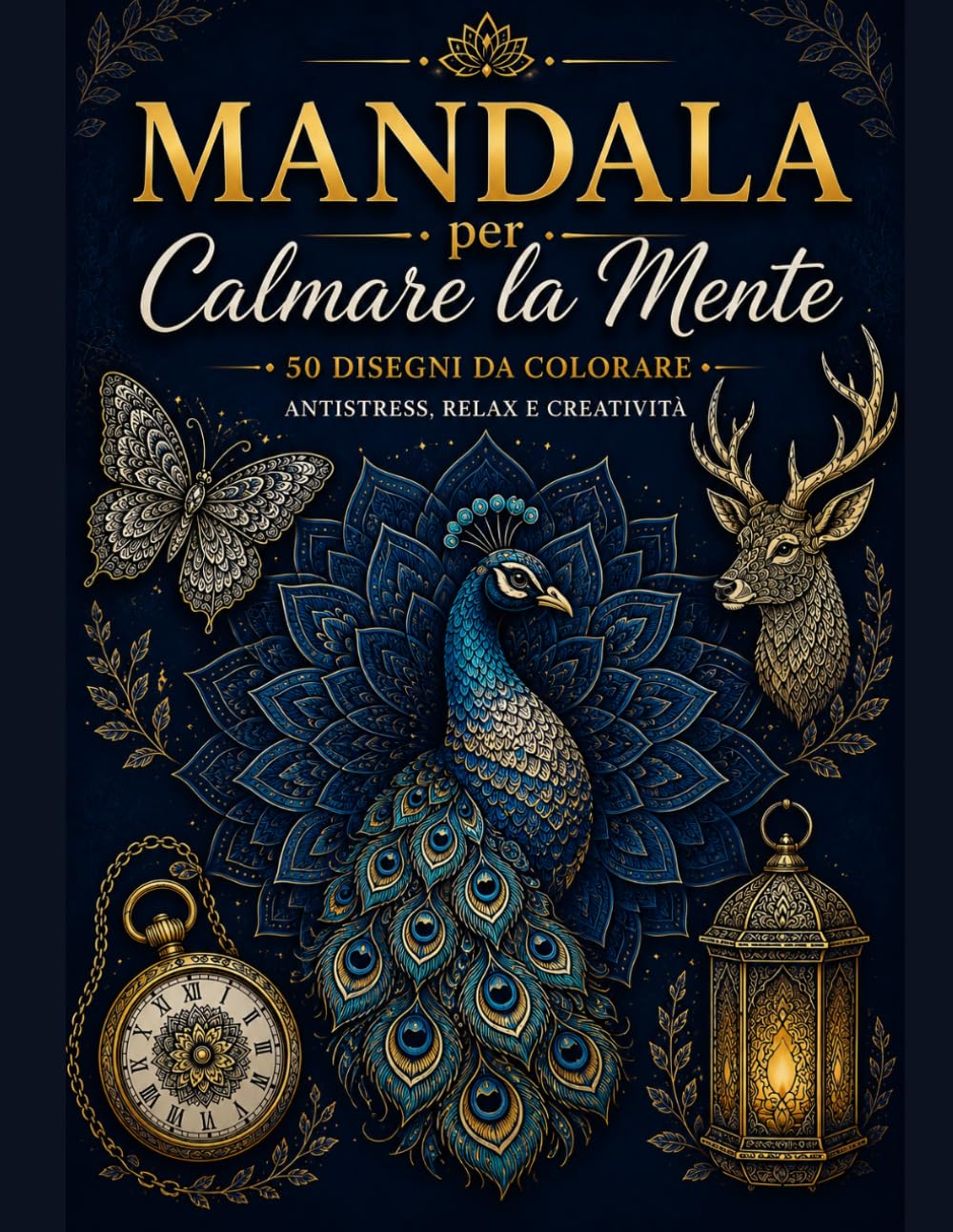 Mandala Per Calmare la Mente: 50 Mandala e Disegni Rilassanti da Colorare per Adulti e Adolescenti / Antistress, Relax e Creatività