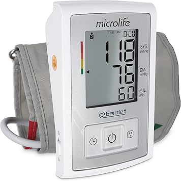Microlife Series 500 Automatic Upper Arm Blood Pressure Monitor for 2 Users, Stores Up to 198 Results, Wide-Range Cuff Fits Adult Arms <16.5 in Size M L, Smart Tracking Software