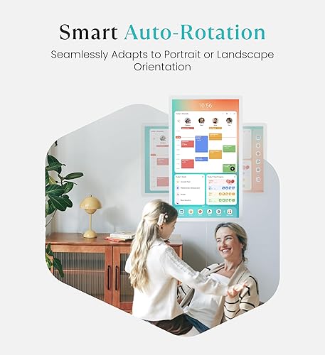 Miniatura 8 de Cozyla Mate Calendario digital+2 pantalla táctil de pared de 24 pulgadas, tabla de tareas personalizable, calendario electrónico inteligente para