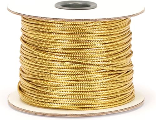 Berwick - Bobina de oropel (100 yardas, cordón metálico no elástico, color dorado)