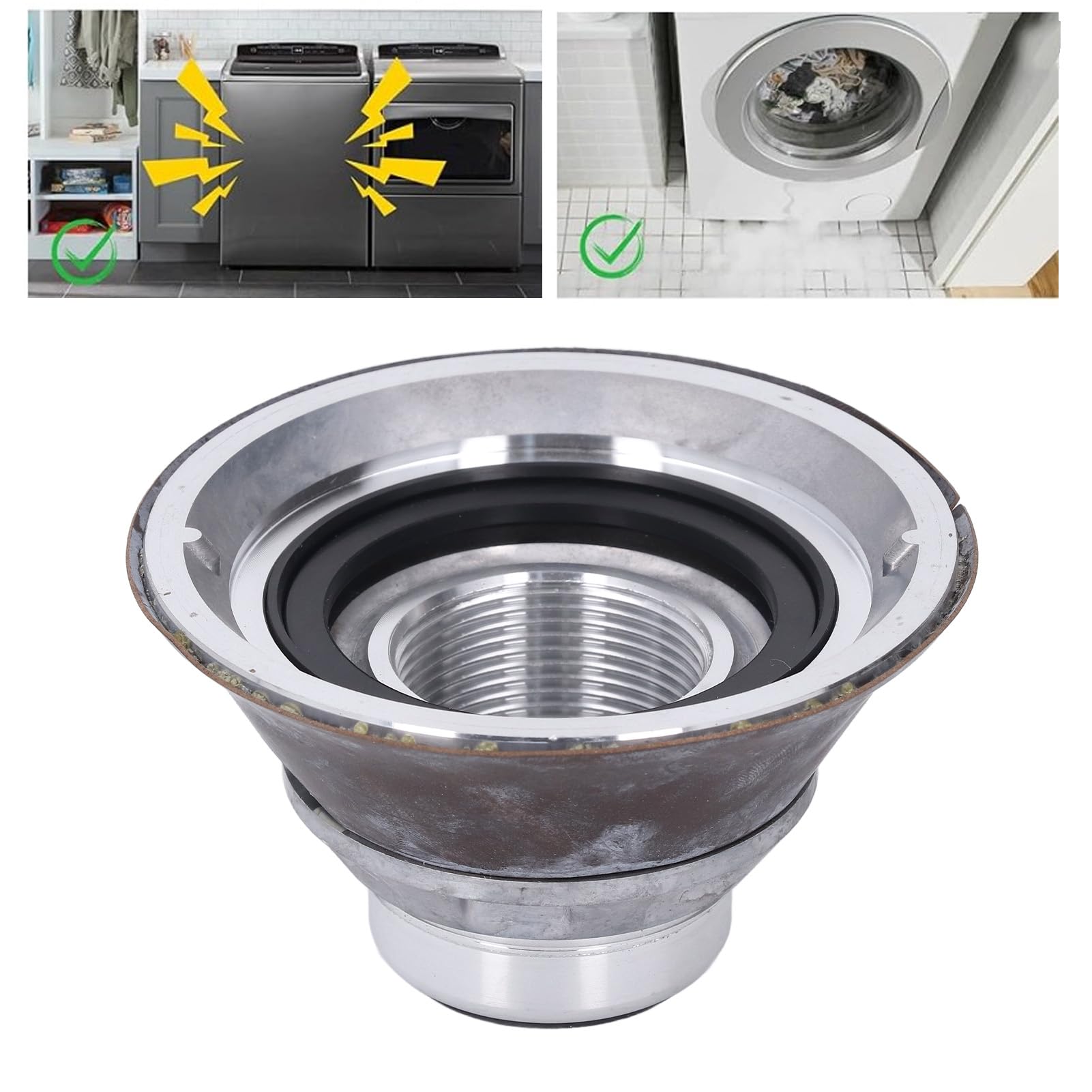 Qcwwy Kit de Reparación de Sellos de Vástago de Tina de Lavadora, 6-2095720 Vástago de Montaje de Lavadora Reemplazo de Vástago de Tina de Máquina de Lavandería Compatible con para