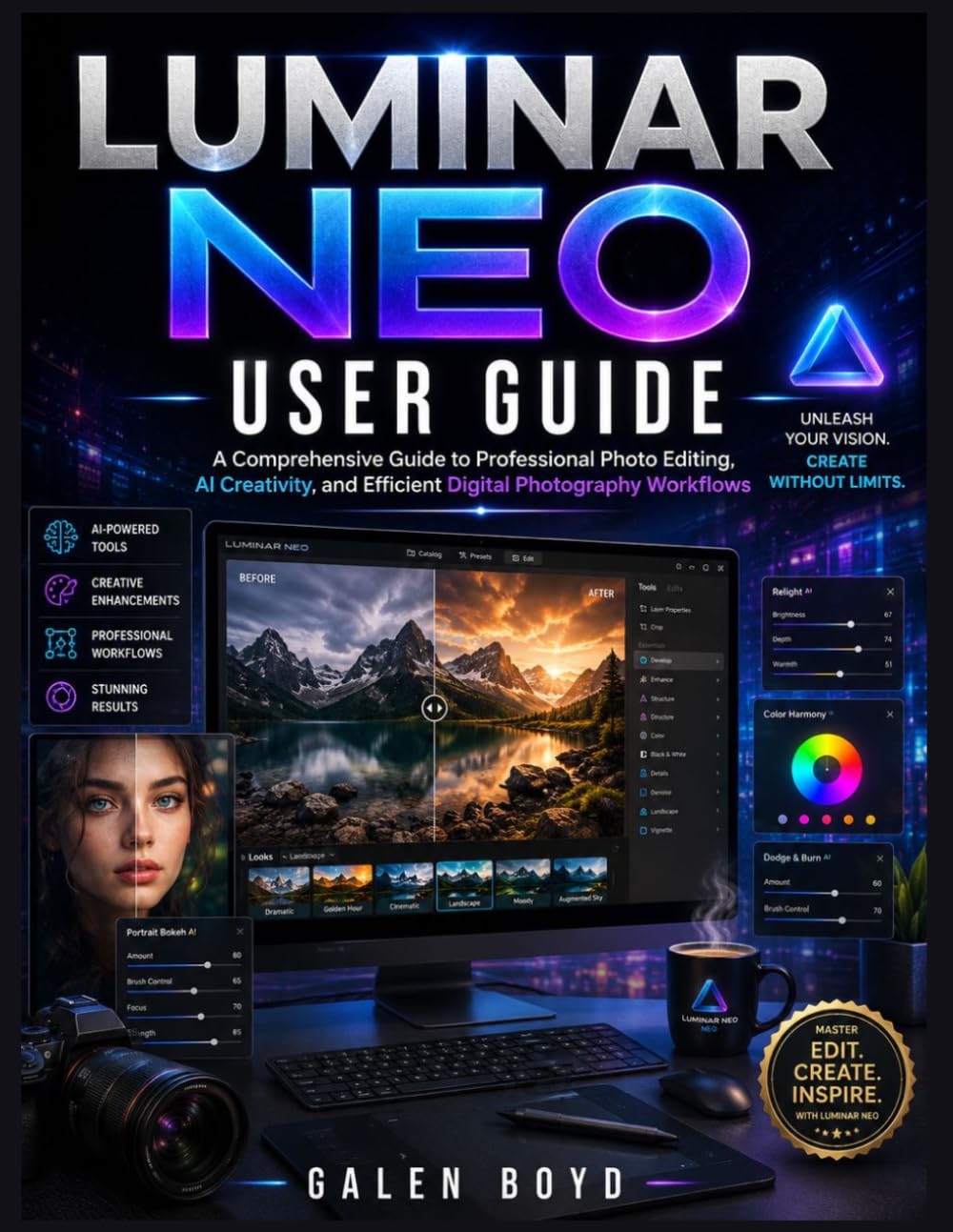 LUMINAR NEO USER GUIDE: A Comprehensive Guide to Professional Photo Editing, AI Creativity, and Efficient Digital Photography Workflows