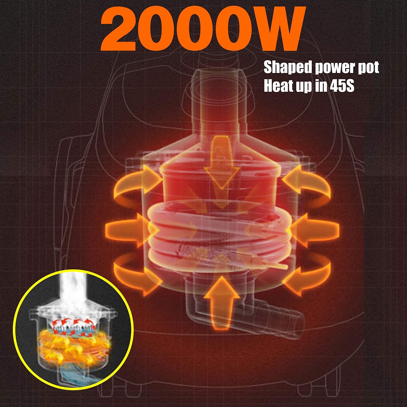 Pionowa parownica do odzieży, profesjonalny sklep odzieżowy 2000 W Heavy Duty Parownica do ubrań 45S Szybkie usuwanie zmarszczek, Zbiornik na wodę 3L Ciągłe prasowanie przez 120 minut