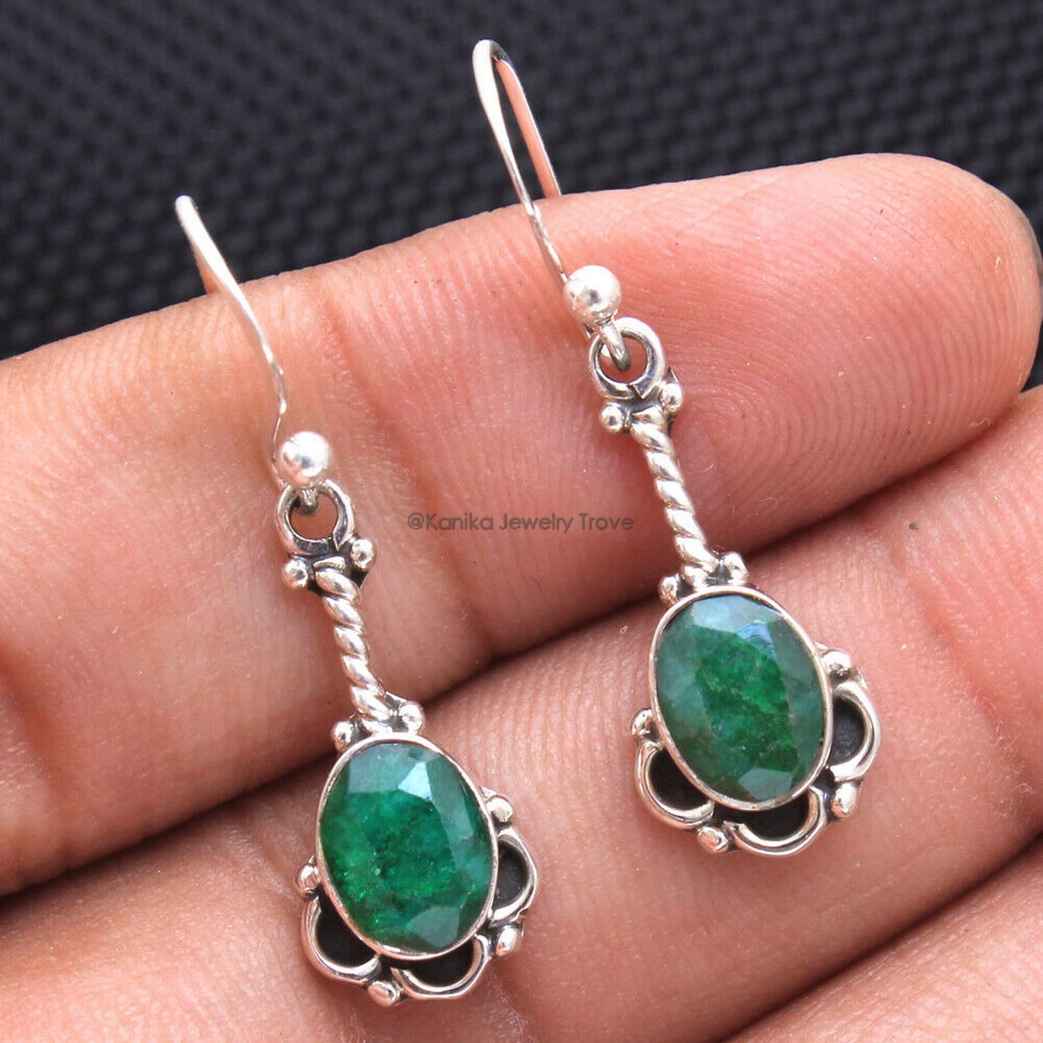 Solid 925 Orecchini in argento sterling per donne e ragazze, dropergere drogate in argento sterling regalo, regalo per damigella d'onore, gioielli fatti a mano