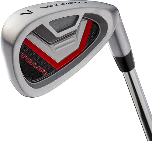 Miniatura 6 de Wilson Tour Velocity - Juego completo de golf con bolsa de soporte, mano derecha para hombre, flexible regular, negrorojo