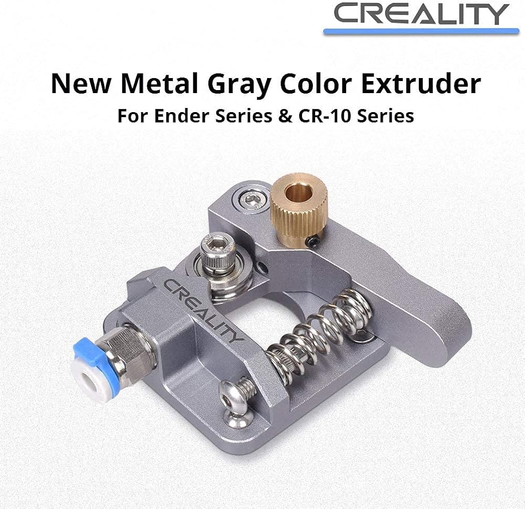 Authentic Creality Aluminum Extruder Upgrade Kit for All Creality Printers with Capricorn PTFE Teflon Tubing, Upgraded Premium Metal Bed Springs, PC4-M10 Pneumatic Fittings and Two Blue Collet Clips