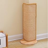 Vista 3 de SHENGOCASE Rascador de sisal de gato de 24.5 pulgadas de alto, sin perforaciones, para pared, para sofá, esquina, poste rascador, alfombrilla