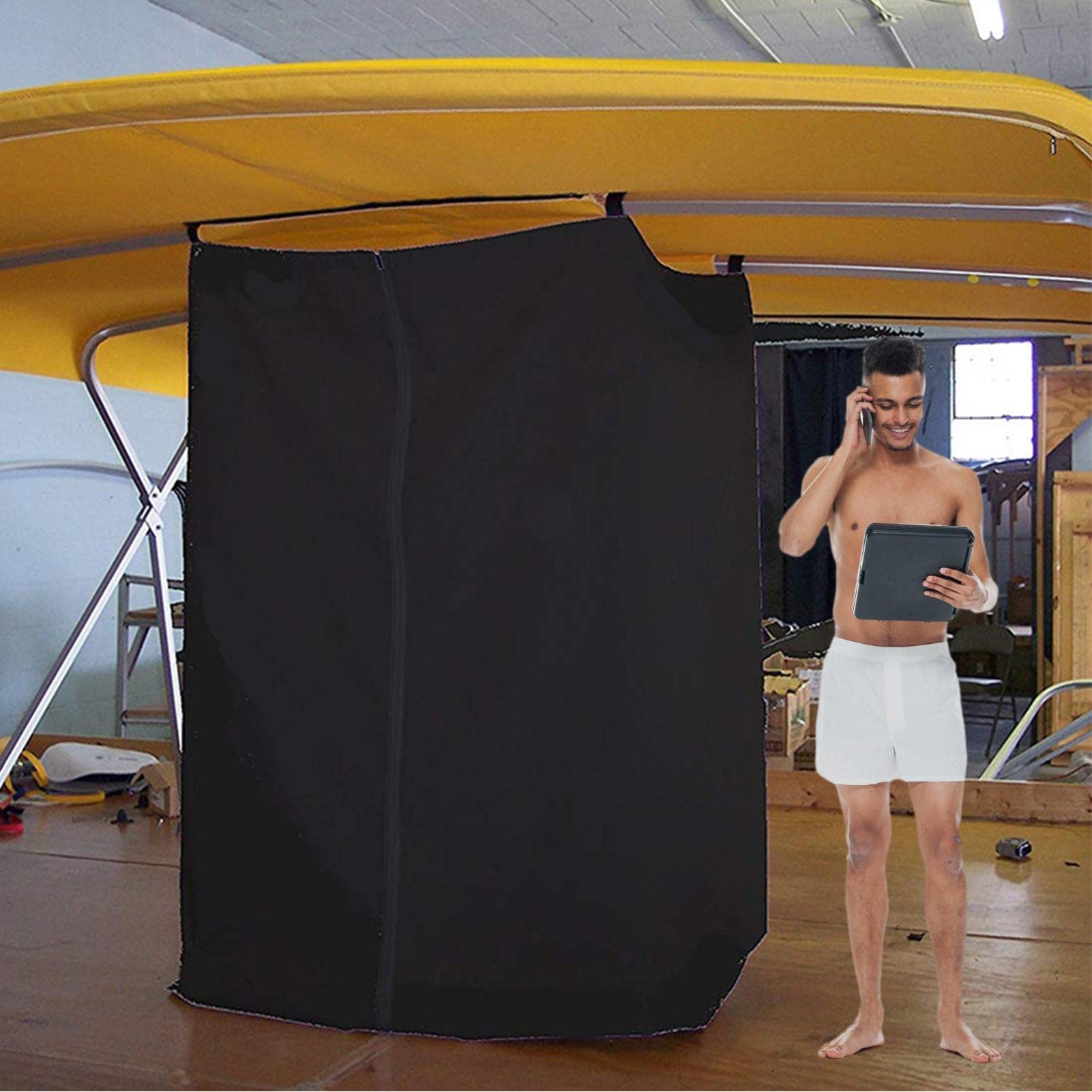Cabine D'essayage Pliable – Tente De Douche Et Toilette De Camping – En Oxford, Légère 256 G, 182 X 76 X 68 Cm – Pour Plage, Pêche, Festival Et Voyage