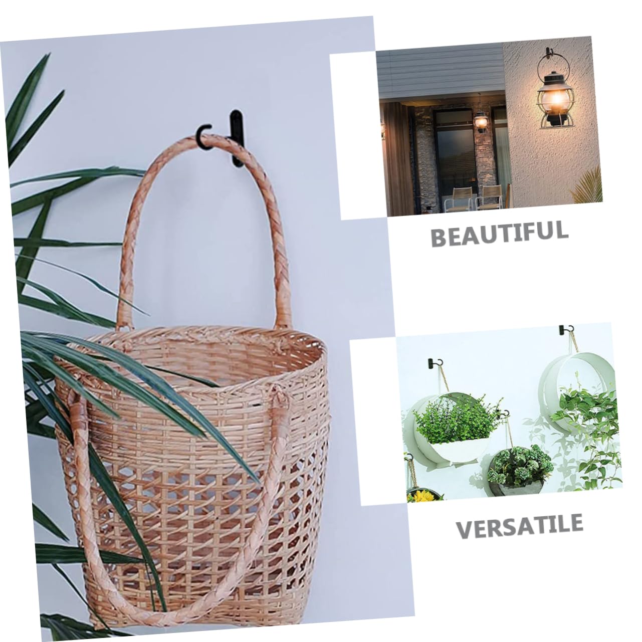 Toyvian 10 Ensembles Crochets pour Plantes Suspendues de Crochets Décoratifs pour Cuisines Support Pratique pour Pots de Fleurs Décorations Extérieures