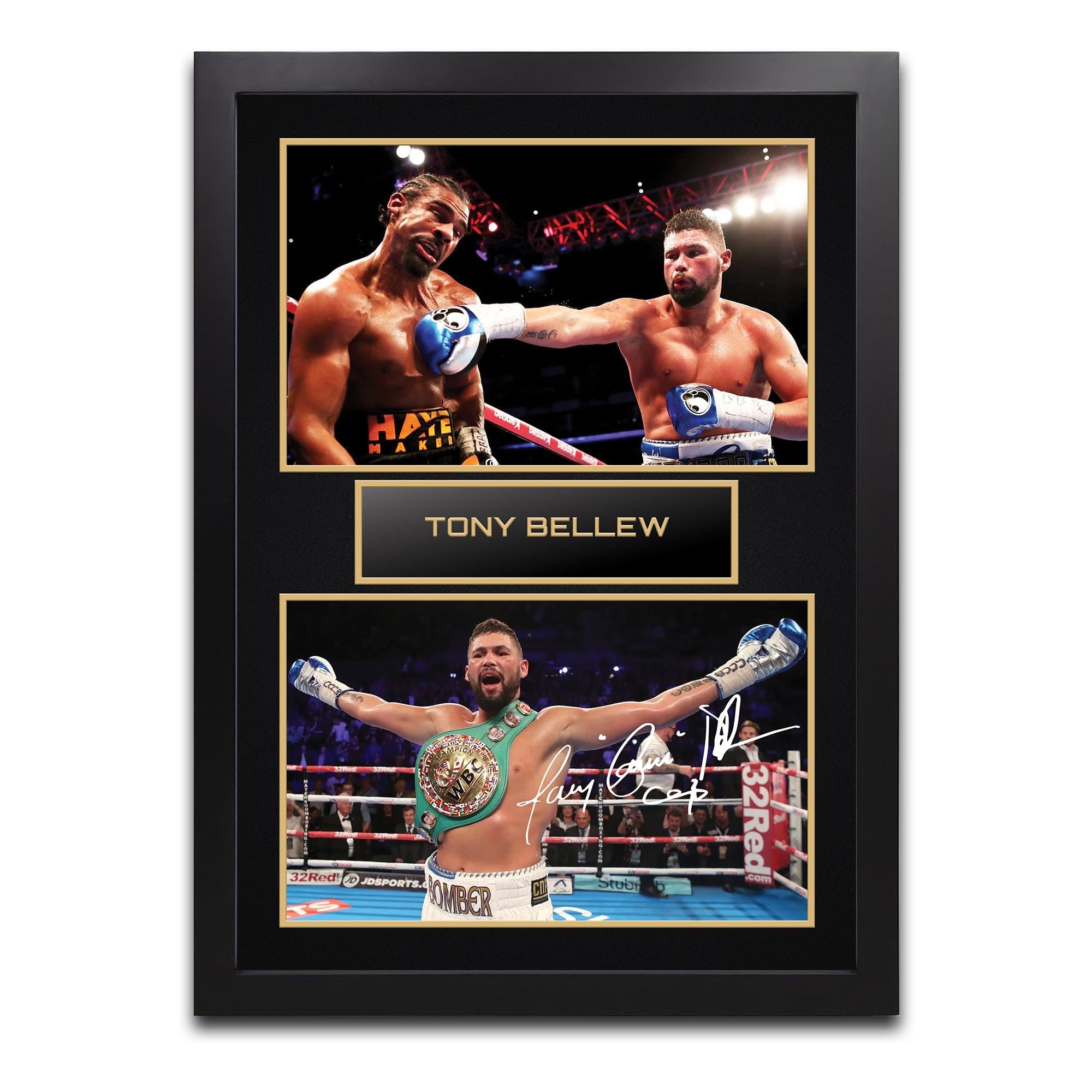 Tony Bellew Boxing Printed Autograph Memorabilia - Framed Gift A3 Framed