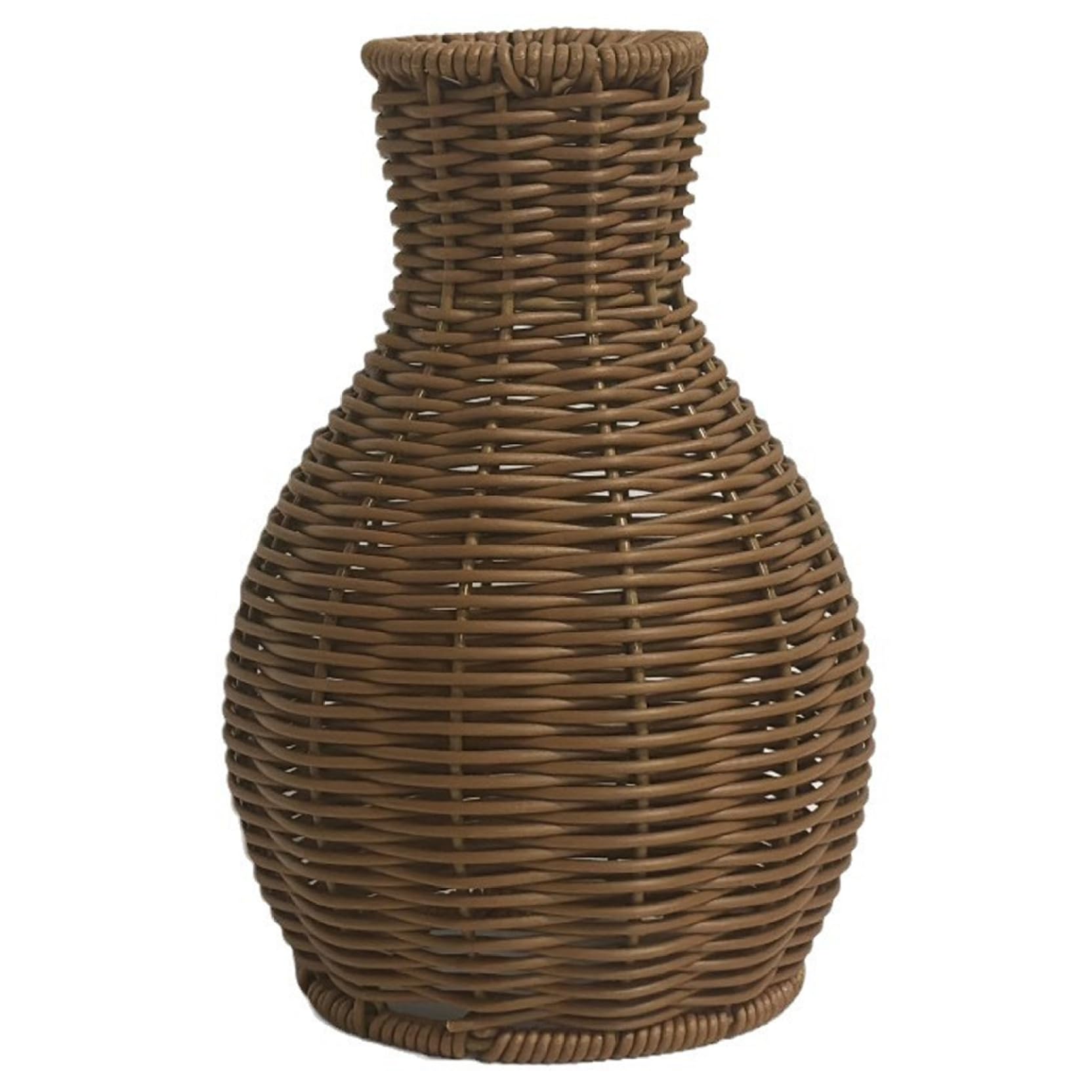 Neptuiby Wicker Vase, Handwoven Rattan Vase Natural Decorative Centerpiece for Tabletop, Shelf or Mantel.