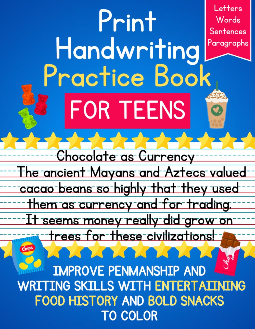 Print Handwriting Practice Book for Teens: Improve Penmanship and Writing Skills for Teens and Young Adults in Middle School and High School 4-in-1 ... with a Sprinkle of Fun, from Pre-K to Teen)