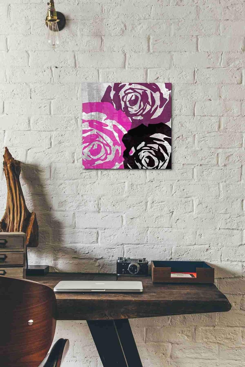 Epic Graffiti 'Bloomer Squares V' by James Burghardt, Canvas Wall Art, 12"x12"