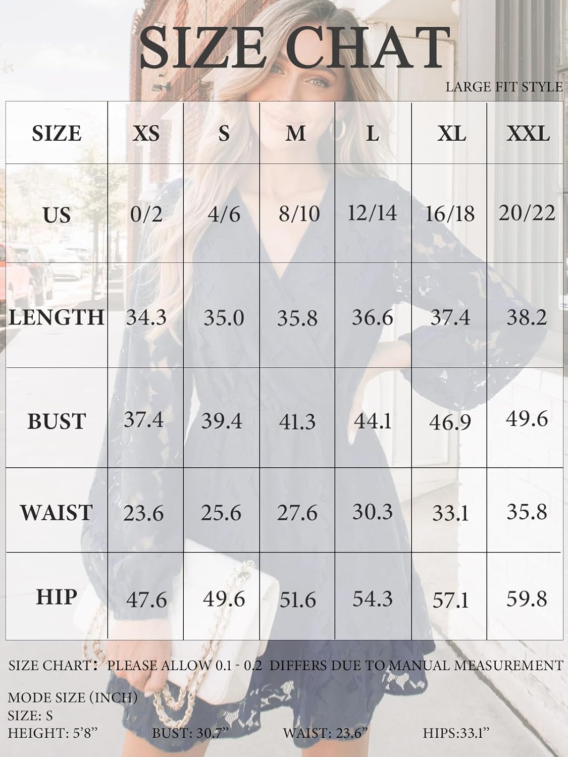 CUPSHE Women Elegant V Neck Lace Peasant Sleeve Mini Summer Dress Elastic High Waist A Line Casual Wedding Guest Dress - Image 7